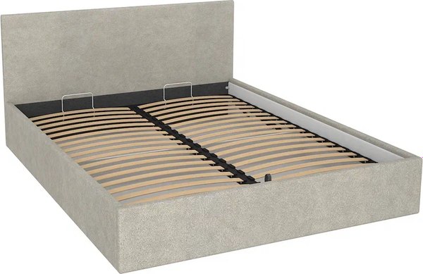 Двуспальная кровать МДК Диана Ash с подъемным механизмом КР2-AS1600 160x200 - фото