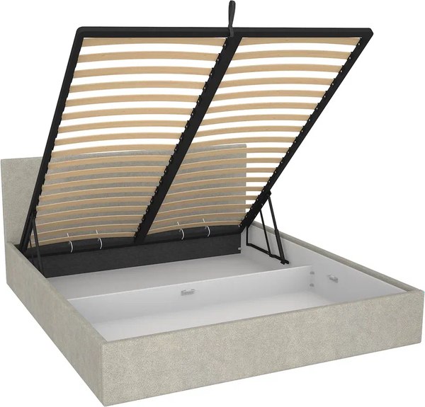 Двуспальная кровать МДК Диана Ash с подъемным механизмом КР2-AS1800 180x200