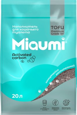 Наполнитель для туалета Miaumi Tofu комкующийся с активированным углем - фото