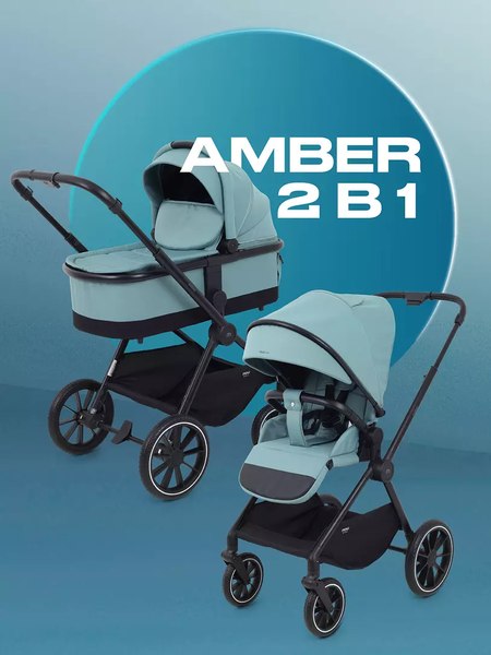 Детская универсальная коляска MOWbaby Amber 2 в 1 / MB067