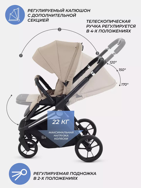 Детская прогулочная коляска MOWbaby Finch / MB105