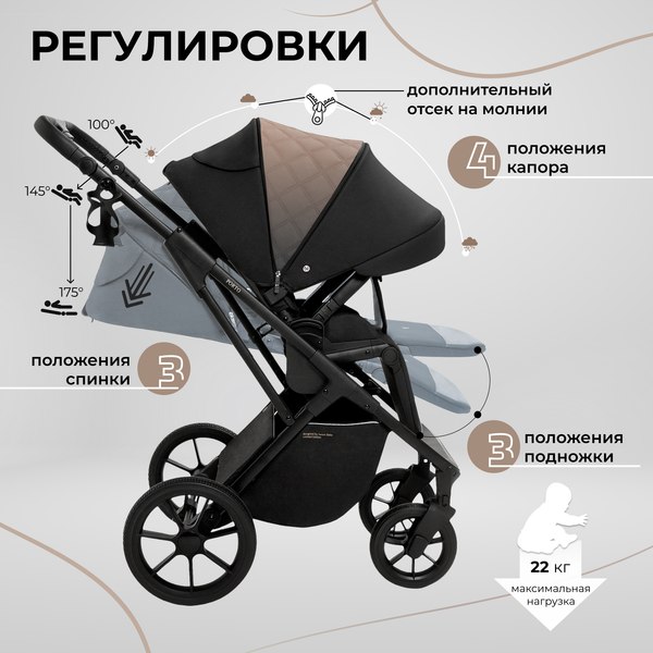 Детская универсальная коляска Sweet Baby Porto 2в1