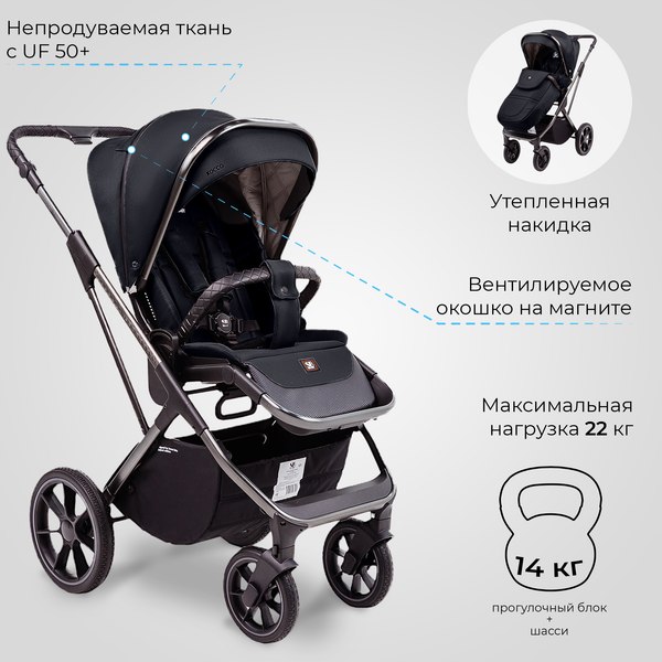 Детская универсальная коляска Sweet Baby Rocco 2в1