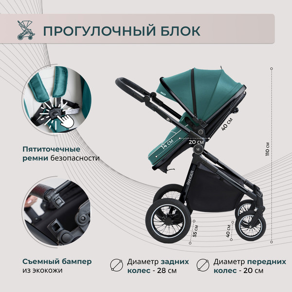 Детская универсальная коляска Sweet Baby Ranger 3в1