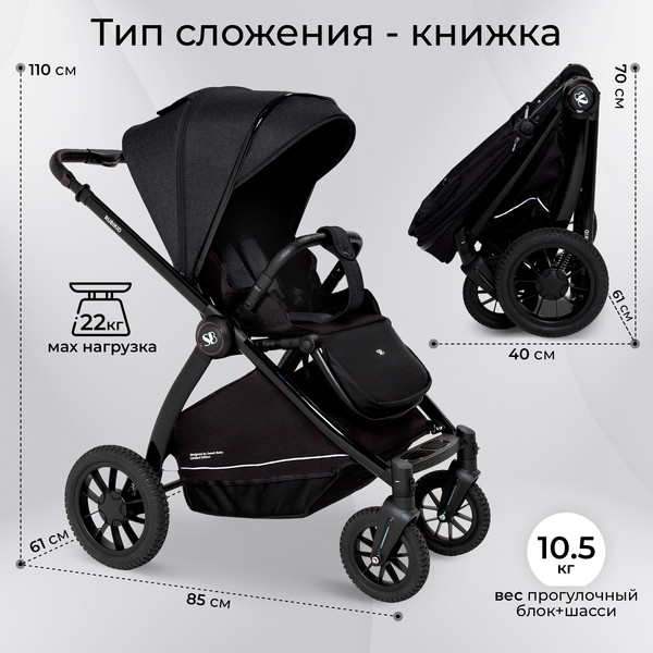 Детская универсальная коляска Sweet Baby Rubikid 3в1