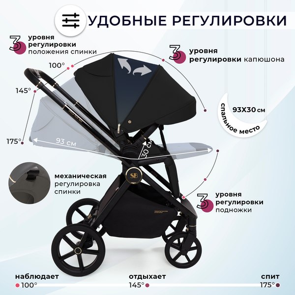 Детская универсальная коляска Sweet Baby Stella Plus Neo 3в1