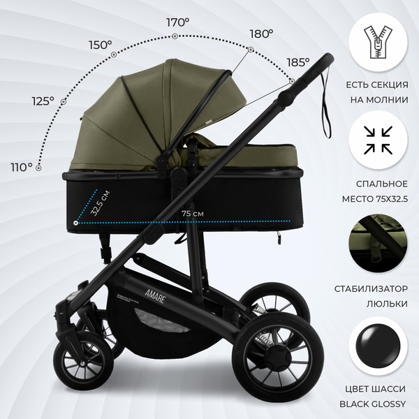 Детская универсальная коляска Sweet Baby Amare GL 2в1