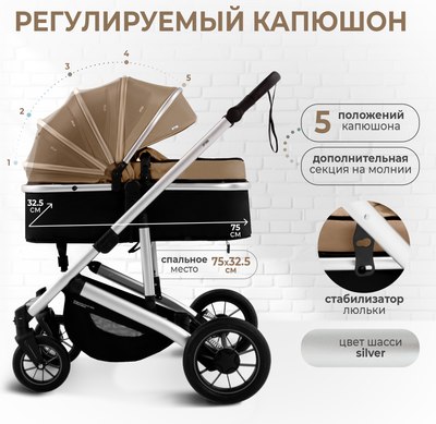Детская универсальная коляска Sweet Baby Optima 2в1