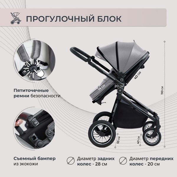 Детская универсальная коляска Sweet Baby Ranger 2в1