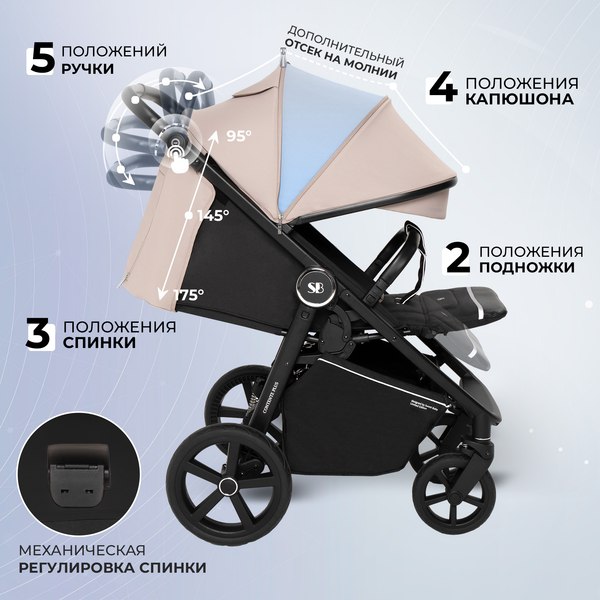 Детская прогулочная коляска Sweet Baby Contente Plus