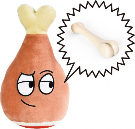 Игрушка для собак Red Bow Куриная ножка + косточка / YT220340