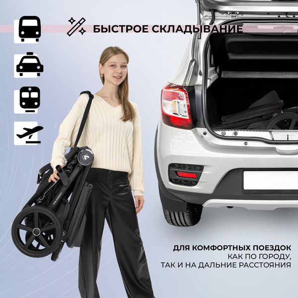 Детская прогулочная коляска Sweet Baby Contente Plus