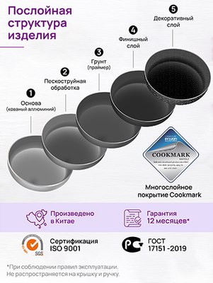 Кастрюля Elan Gallery Fierra / 130050