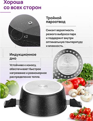 Кастрюля Elan Gallery Fierra / 130050