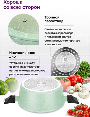 Кастрюля Elan Gallery Fierra / 130052