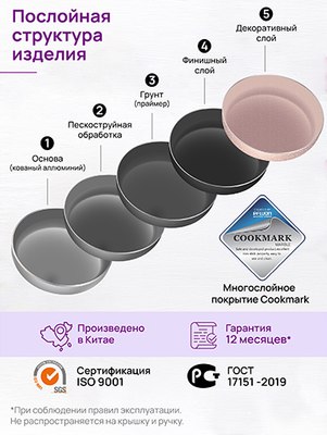 Сковорода Elan Gallery Fierra / 130045