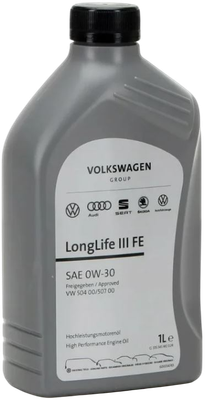 Моторное масло Volkswagen Original Longlife III FE 0W30 - фото