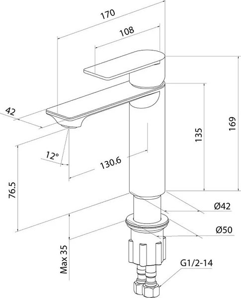 Смеситель Milardo Maze MAZBN00M01