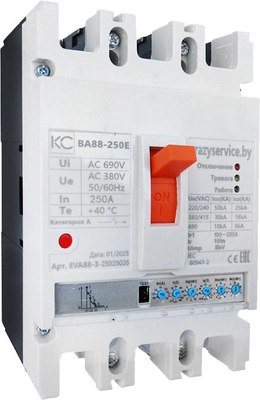 Выключатель автоматический КС ВА 88-400E 3P / EVA88-3-40031535 - фото