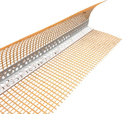 Уголок штукатурный Profilsystems Capatec Капельник универсальный с сеткой 10x10 - фото