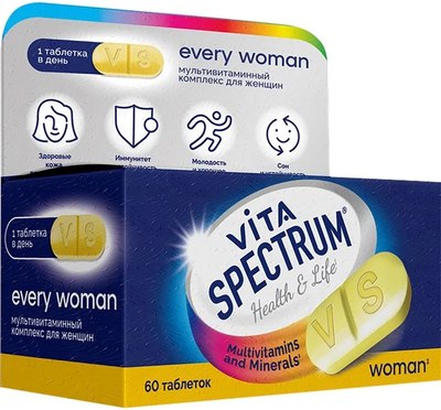Витаминно-минеральный комплекс Vitaspectrum Для женщин - фото