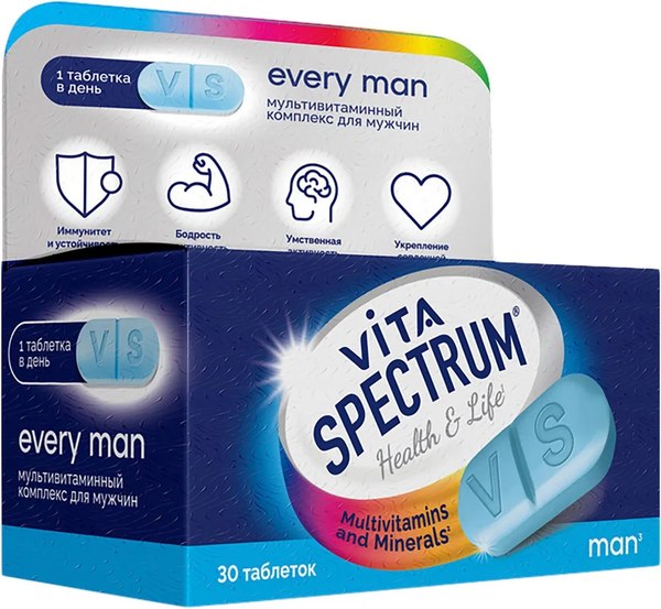 Витаминно-минеральный комплекс Vitaspectrum Для мужчин - фото