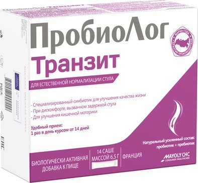 Пищевая добавка ПробиоЛог Транзит по 6.5г
