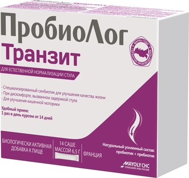 Пищевая добавка ПробиоЛог Транзит по 6.5г