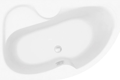 Ванна акриловая Bonito Home Arizona 170x105 L / BH-AR-102-170L/Su+BH-AR-170L (с ножками и экраном) - фото