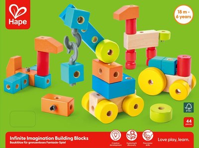Конструктор Hape Учусь строить Бесконечное воображение / E0519_HP - фото