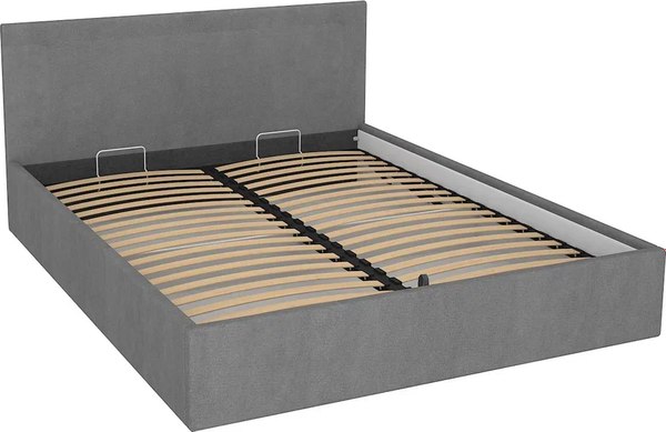 Двуспальная кровать МДК Диана Grey с подъемным механизмом КР2-GRY1600 160x200 - фото