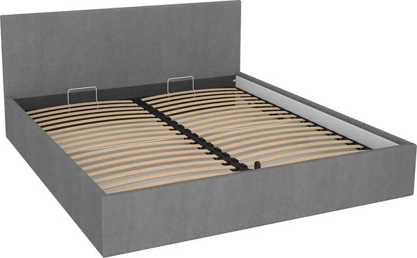 Двуспальная кровать МДК Диана Grey с подъемным механизмом КР2-GRY1800 180x200 - фото