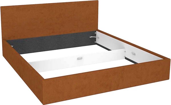 Двуспальная кровать МДК Диана Umber с подъемным механизмом КР2-UM1400 140x200 - фото