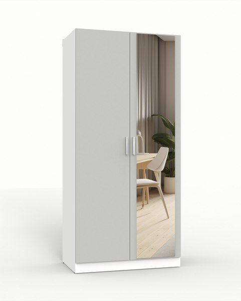 Шкаф Интермебель Марсель 580 1 зеркало / МР-08 - фото