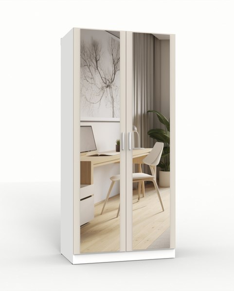 Шкаф Интермебель Марсель 580 2 зеркала / МР-08 - фото