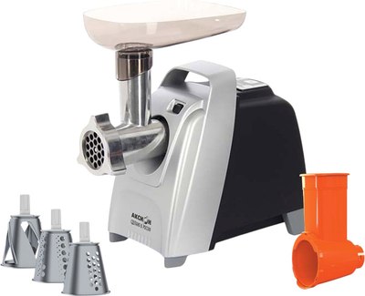 Мясорубка электрическая Аксион М 62.03 (черный/серебристый) - фото