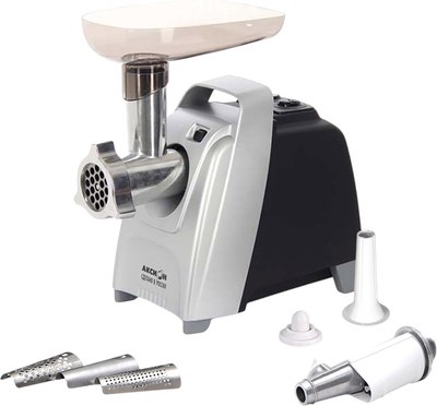 Мясорубка электрическая Аксион М 61.04 (черно-серебристый) - фото