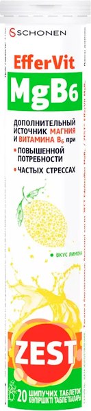 Витаминно-минеральный комплекс ZEST ЕфферВит MgB6 - фото