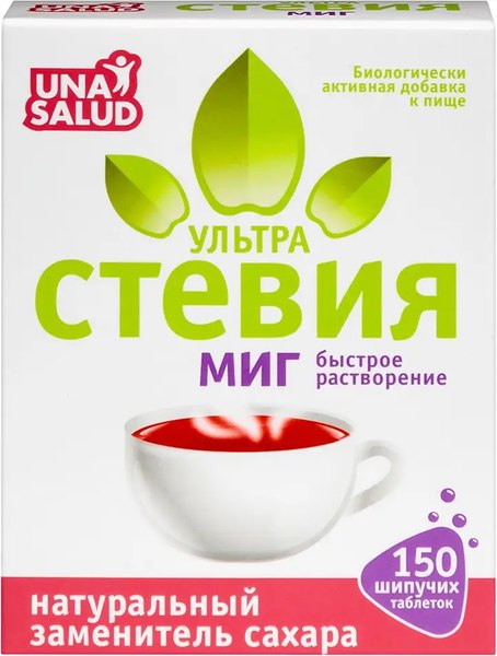 Пищевая добавка UnaSalud Стевия Ультра Миг - фото