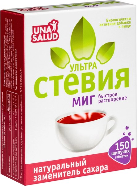 Пищевая добавка UnaSalud Стевия Ультра Миг