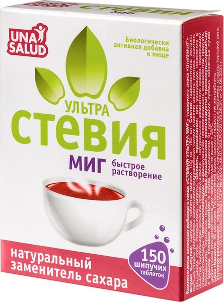 Пищевая добавка UnaSalud Стевия Ультра Миг