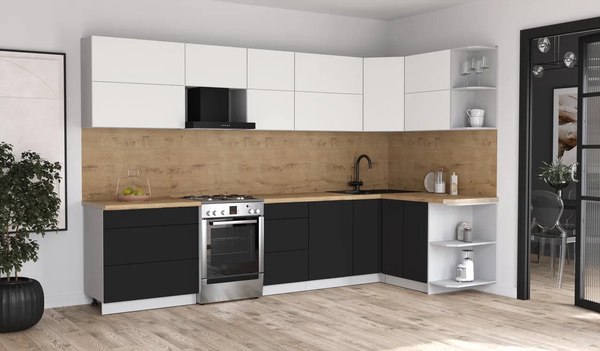 Кухонный гарнитур Интерлиния Мила Матте 1.5x3.3 Б PR