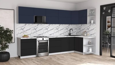 Кухонный гарнитур Интерлиния Мила Матте 1.5x3.4 Б PR