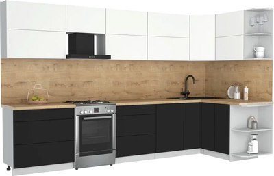 Кухонный гарнитур Интерлиния Мила Матте 1.5x3.5 Б PR - фото