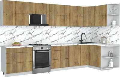 Кухонный гарнитур Интерлиния Мила Матте 1.5x3.5 Б PR - фото