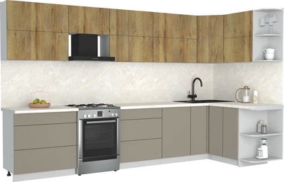 Кухонный гарнитур Интерлиния Мила Матте 1.5x3.5 Б PR - фото