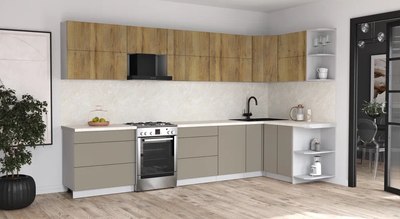 Кухонный гарнитур Интерлиния Мила Матте 1.5x3.5 Б PR