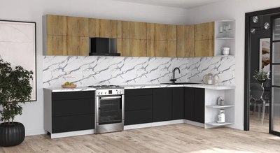 Кухонный гарнитур Интерлиния Мила Матте 1.5x3.5 Б PR