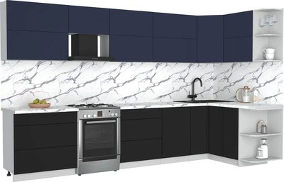 Кухонный гарнитур Интерлиния Мила Матте 1.5x3.5 Б PR - фото