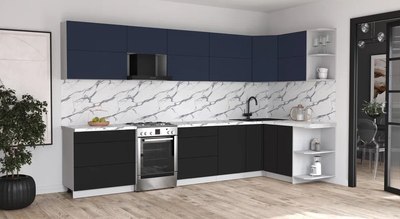 Кухонный гарнитур Интерлиния Мила Матте 1.5x3.5 Б PR